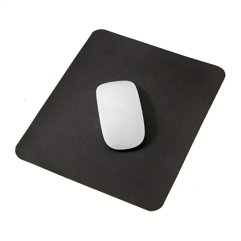 Small Size Office Mouse Pad Colorful Double-side Waterproof Desktop Protector Mat PU Leather Non-slip Pad For Laptop PC Computer