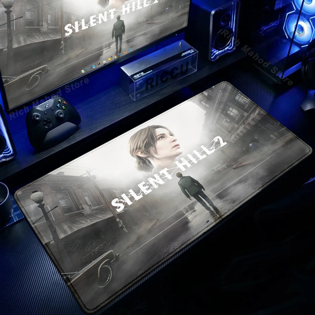 Game S_silent Hill Mouse Pad Large Gaming Extended Mat Gamer PC Mousepad Compute Keyboard Mousemat XXL Carpet Laptop accessories