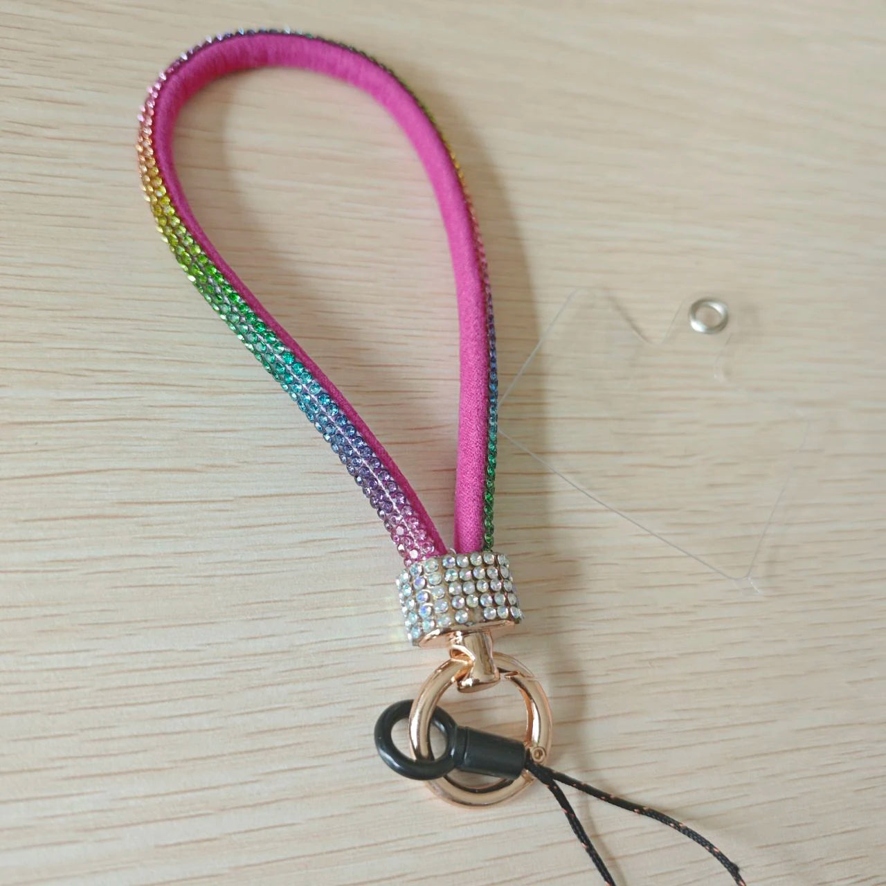 Mobile Phone Charm Lanyard Luxury Rhinestone Wrist Key Chain High-end Diamond-encrusted Bracelet Reinforced Cellphone Cord Strap