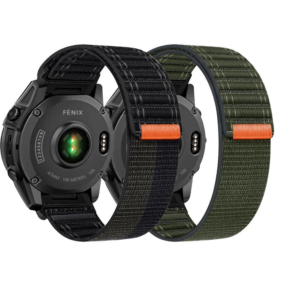 QuickFit 20 22mm 26mm Woven Nylon Band For Garmin Fenix E 8 47mm 51mm 7 7X 6 6X 5 5X Plus/Enduro 3/Epix Pro Gen 2 Strap Bracelet
