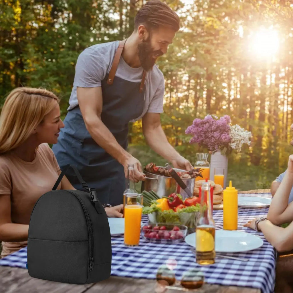 Outdoor Hiking Supplies Storage Bag Anti-Drop Cooling Fan Storage Case Multipurpose Electronics Organizer Sunscreen Portable Bag