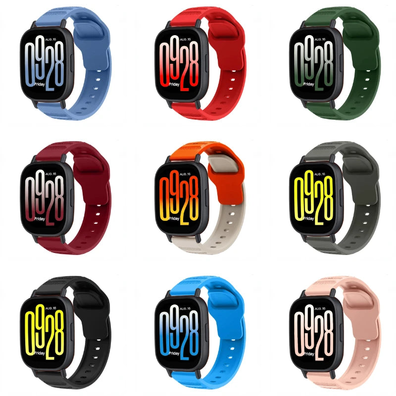 Sports Silicone Strap for Redmi Watch 5 Active/Lite Huawei Watch GT4/5/6 Pro Bracelet Wristband for Amazfit Active 2/Bip 6 Band