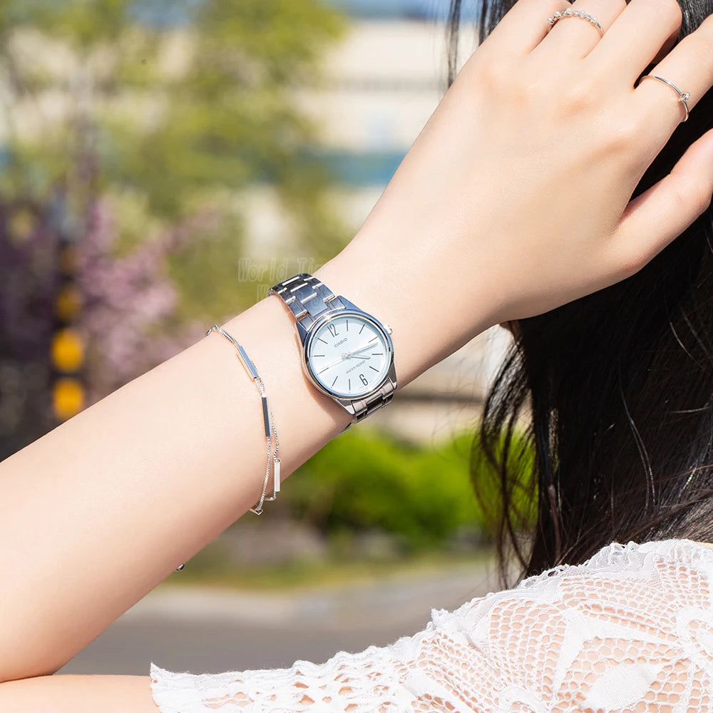 Casio women watche top brand luxury Waterproof Quartz watch ladies Gifts  reloj mujer relogio LTP-V005D-2B