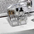 Makeup Storage Organizer Clear Skincare Organiser for Vanity Storage Box for Lipstick Cosmetic Organizer Perfume Holder Home