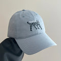 Retro Embroidered Embroidery Baseball Cap Spotted Cat Peaked Cap Letter Baseball Hat Sunscreen Hat Retro Sun Hat Spring Summer