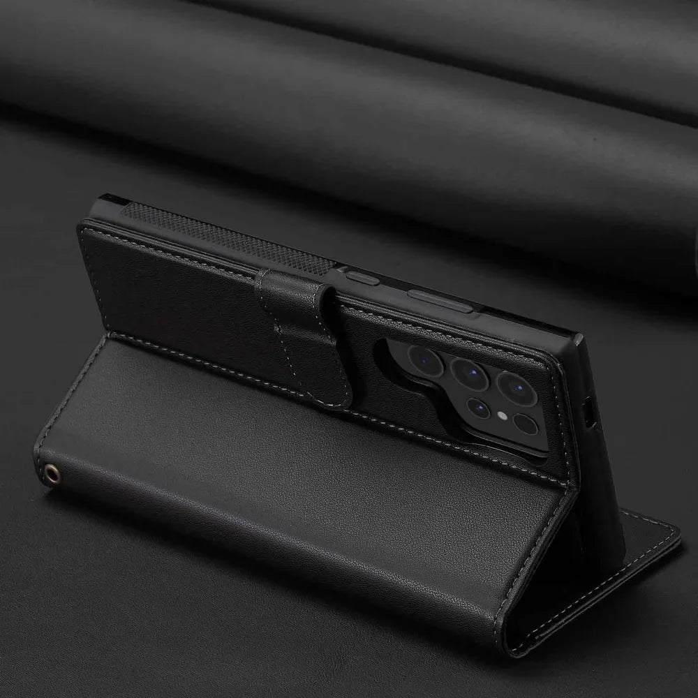 Detachable Wallet Case For Samsung Galaxy S25 Ultra S24 FE S23 + Plus Card Holder Kickstand Shockproof Wrist Strap Flip Cover