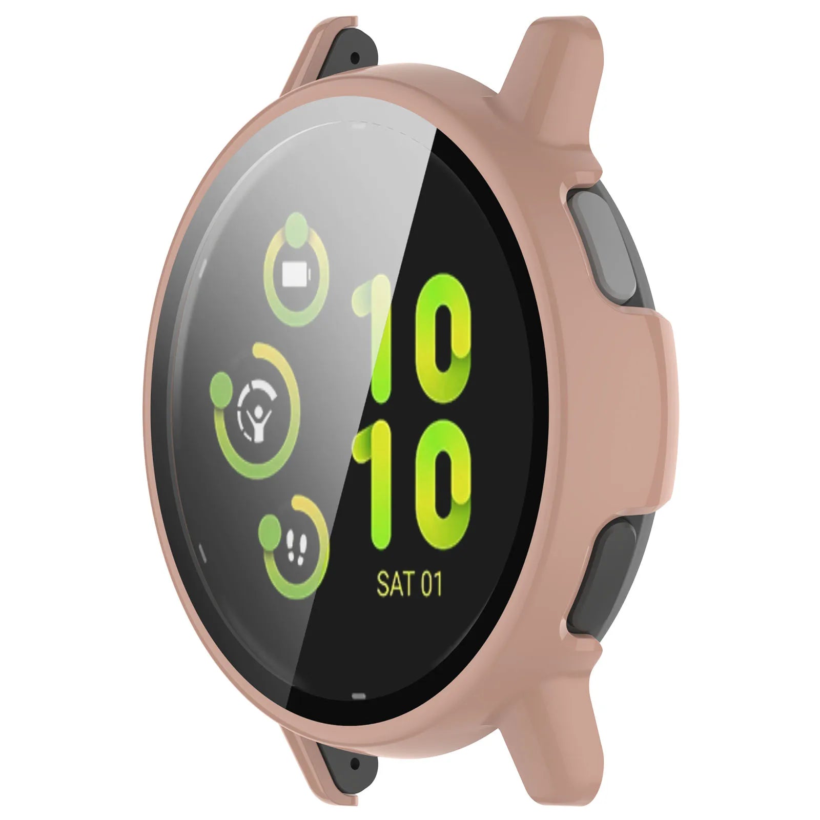 Full Protective Glass Case For Garmin Vivoactive 5 Smart Screen Protector Cases Active 5 Cover Shell +Tempered Glass Film 2in1