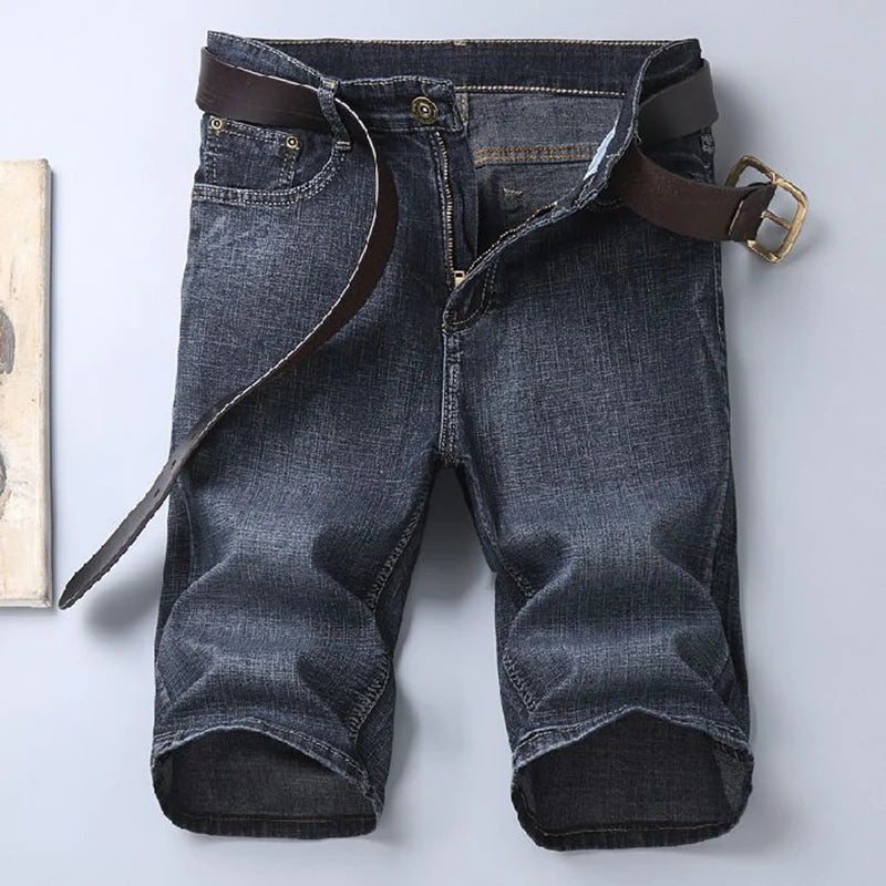 2025 New Blue Fashion Design Men's Jeans Slim Fit Straight Men's Short Jeans Summer Shorts Jeans Men's Jeans Stretch