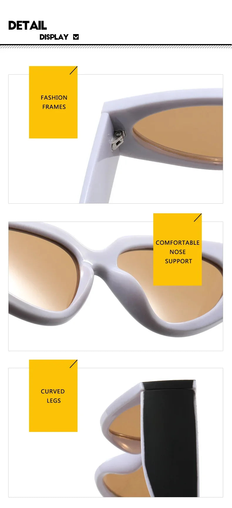 New Fashion Ladies Sunglasses Outdoor UV400 Sunscreen Eye Protection Glasses Neutral Fashion Driving Travel Essential Sunglasses