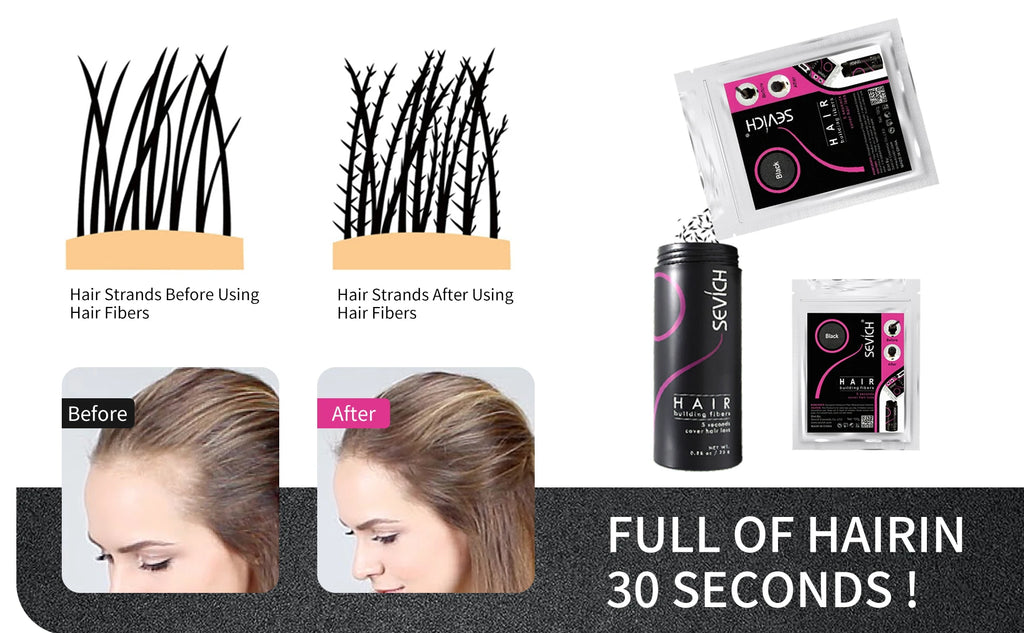 10 Colors Hair Fibers Regrowth Powders Keratin Applicator Hair Building Fibers Spray Pump Hair Growth Products Beauty Health 25g