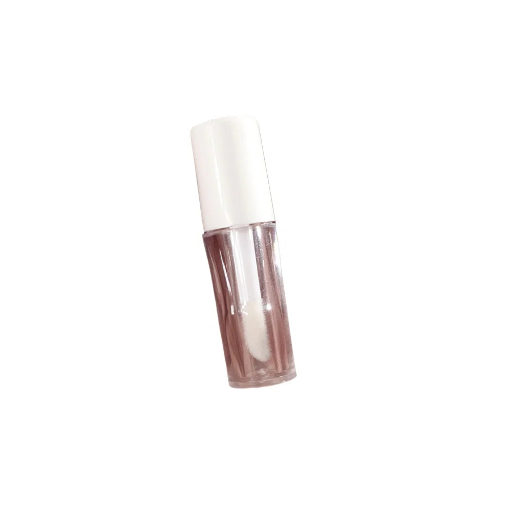 1Pc Plastic Lip Gloss Tube Small Lipstick Tube Leakproof Inner Sample Cosmetic Container Circular Transparent Simple Lipstick