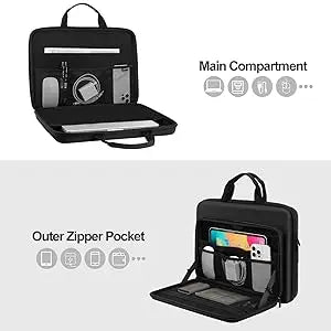 15 15.6 16 inch Waterproof Laptop Hard Case for 2025 Macbook Air Pro M1 M2 M3 M4 Asus HP Dell Shockproof Carrying Sleeve Handbag