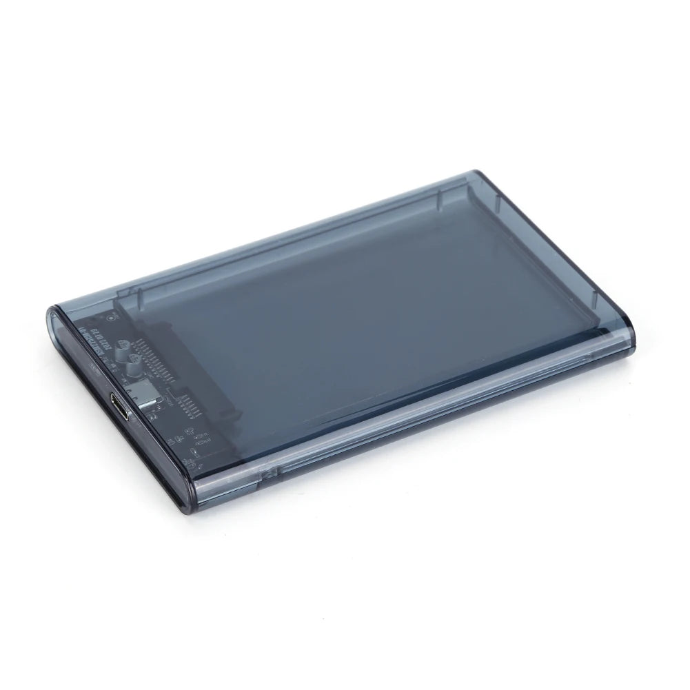 2.5 inch HDD Case SATA To USB3.1  External Hard Drive Case 5 Gbps  SSD Box USB3.0 To Type-C Transparent Black Hard Disk Box