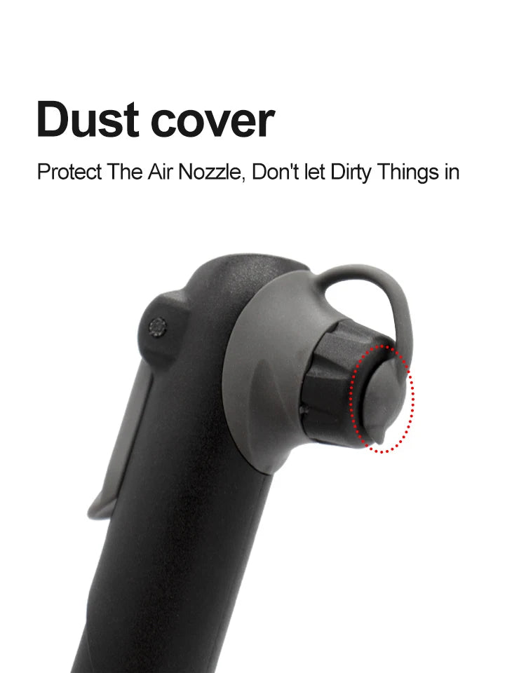 Portable Bicycle Pump Mini Hand Pump Bike Tire Fill Inflator Air Injector with Pressure Gauge MTB Road Cycling Accessories Tools