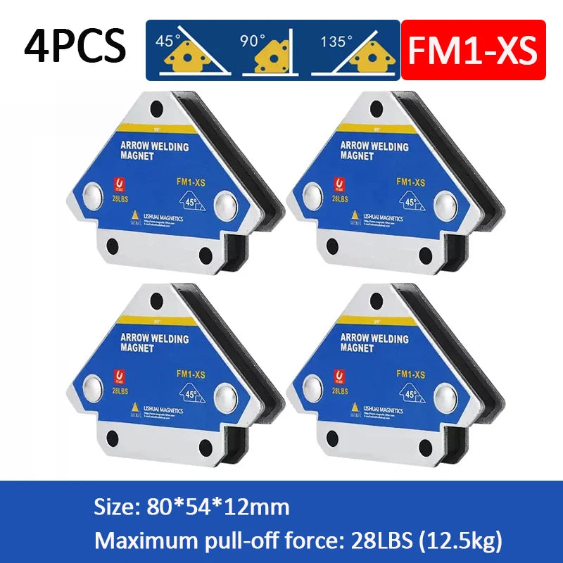 Magnetic Welding Holders 45° 90° 135° Multi-angle Solder Arrow Magnet Weld Positioner Locator Holding Auxiliary Locator Tools