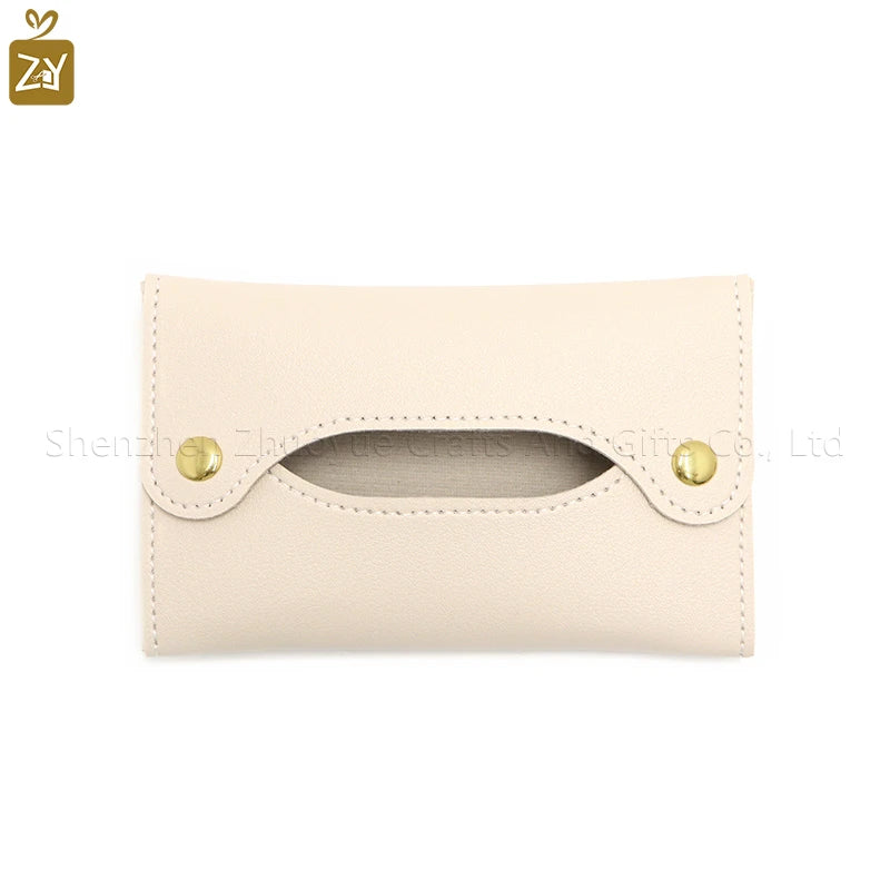 Mini Japanese style pu leather tissue bag tissue box living room bathroom tissue organizer car tissue wet towel box