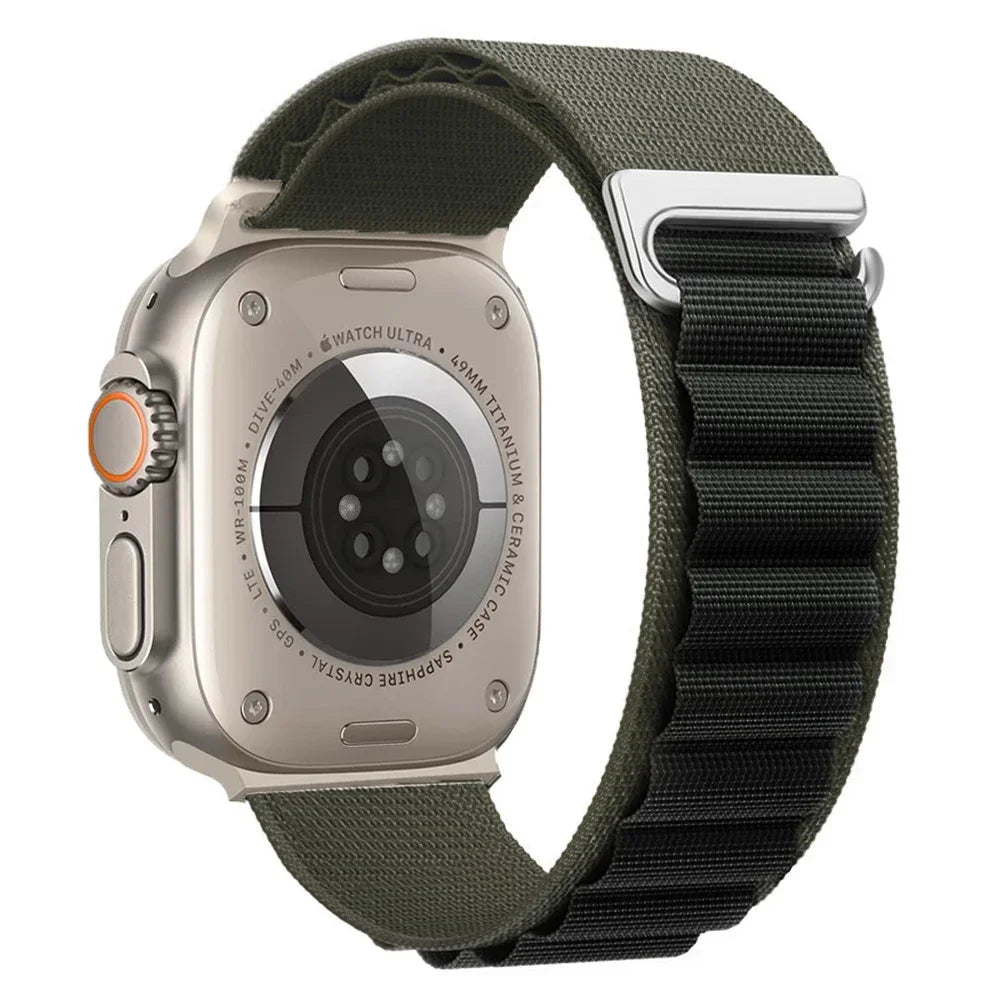Alpine Loop Strap For Apple Watch Ultra 3 2 1 Band 49mm 11 10 9 8 7 45mm 41mm 42mm 46mm Nylon Bracelet iWatch 6 5 4 3 SE3 2 Belt