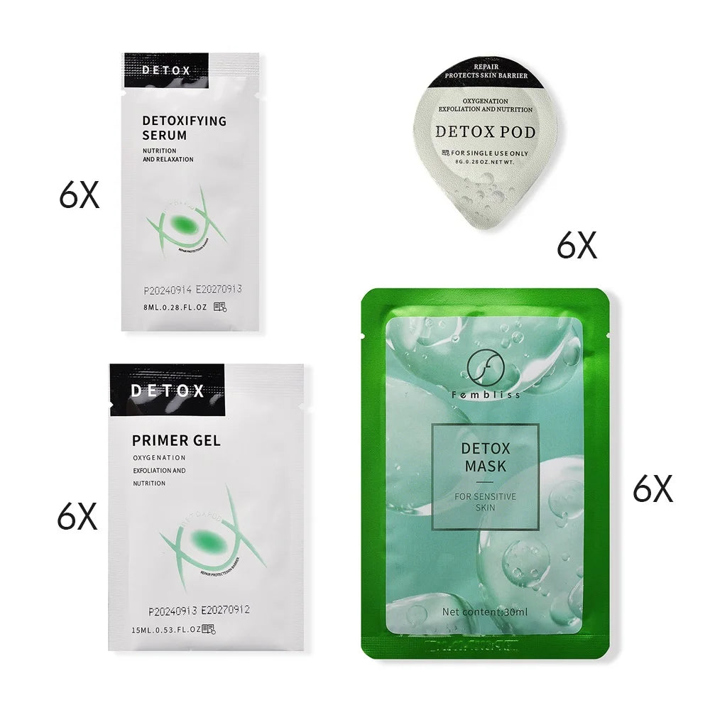 3.0 Glam Revive Hydrate Detox kit Pods Serum For Oxygen Bubble Pen Aqua Facial Machine Skincare CO2 Serum Capsule Gels Facial SP