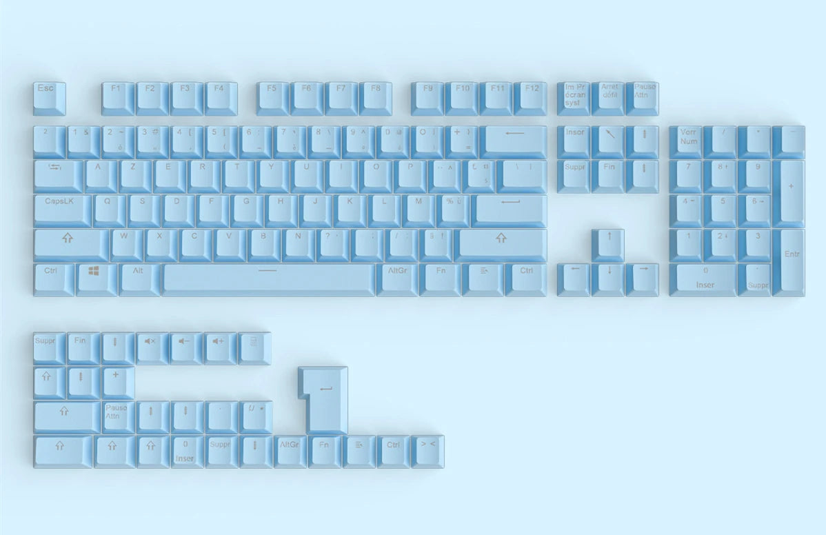 Russian Keycaps Spanish Arabic Korean Portuguese French German Thai Letters Translucent Keycaps For Cherry MX Switch 104 Key LK1