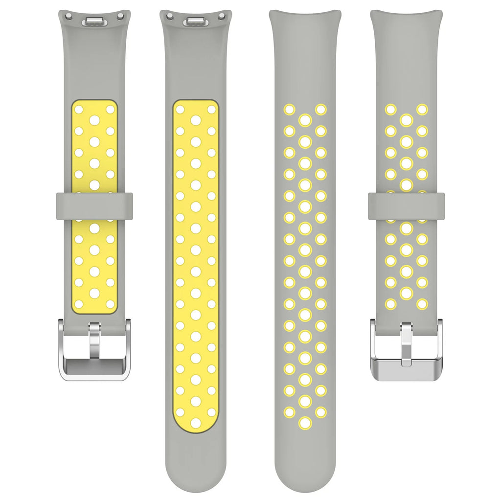 Silicone Watch Strap For Xiaomi Band 9 8 Two-Color Breathable Smart Watchband Replacement Bracelet for Xiaomi Mi Band 8 9 Strap