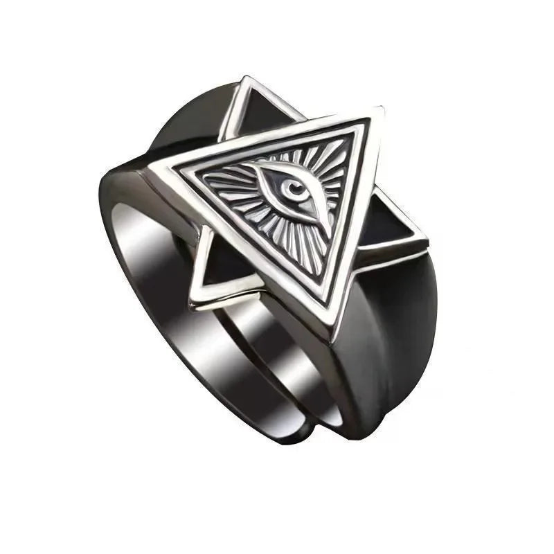 Best Sellers! S925 Thai Silver, Horus Eye Retro Ring