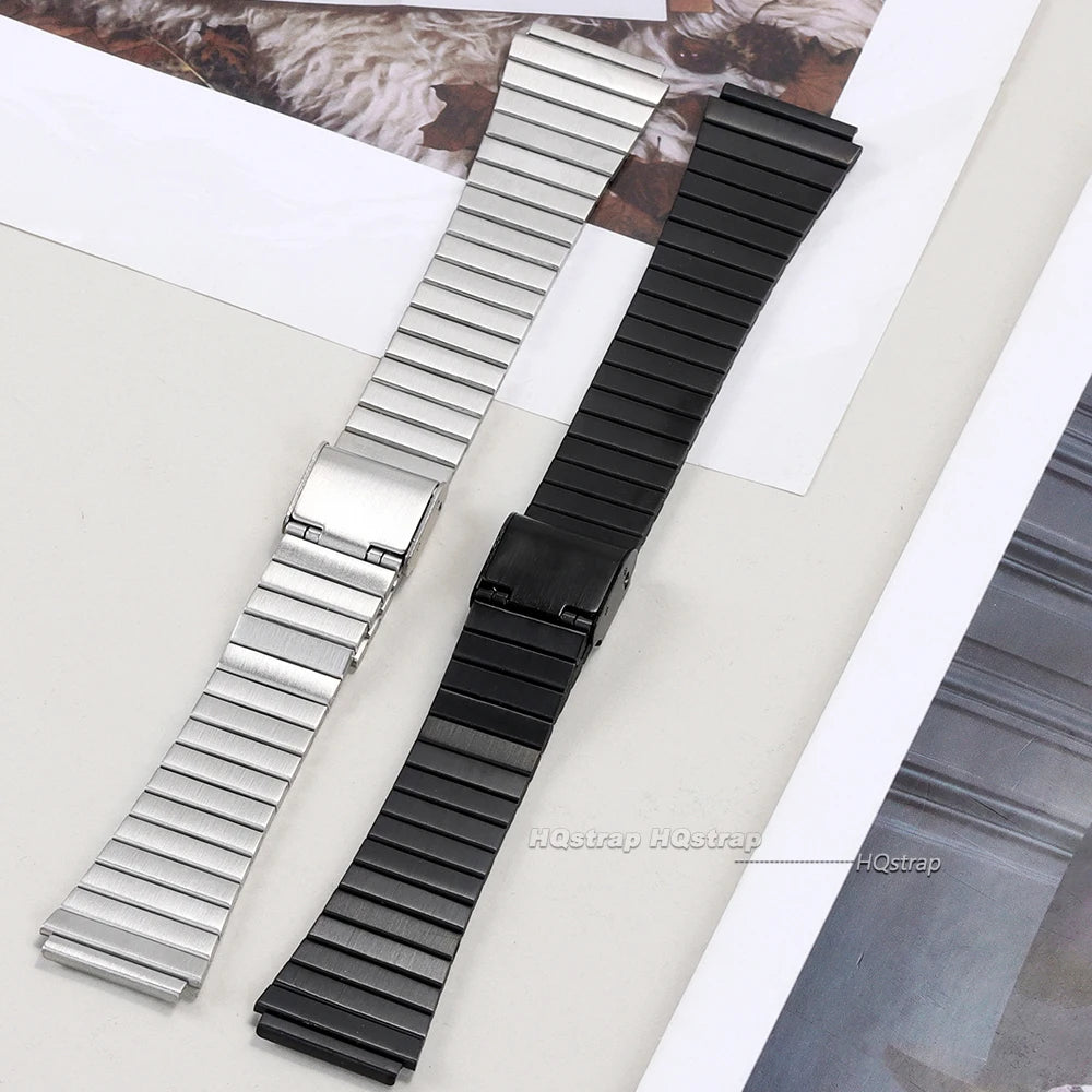 18mm 20mm Vintage Stainless Steel Watchband for Casio AE1200/1300 F84 F105/108/A158/168 F91W SGW400 Metal Wristband Bracelet