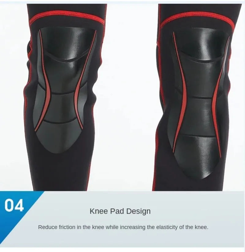 SBART 3mm One-piece Neoprene Wetsuit Men Hooded Warm Long Sleeve Diving Suit Cold Proof Sunscreen Surfing Swimming Snorkeling