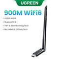 UGREEN WiFi Adapter Bluetooth Adater AX900 5G&2.4G Dual Band WiFi6 Dongle Adapter for Desktop PC Laptop Accessories 6dBi Antenna