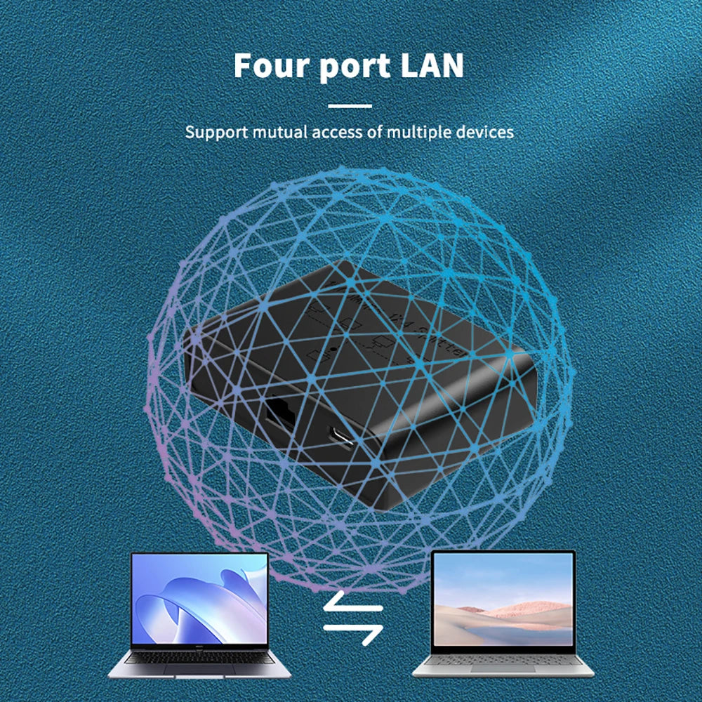 1 To 4 1000Mbps Gigabit Network Splitter Cable Expander Network Switch Ethernet