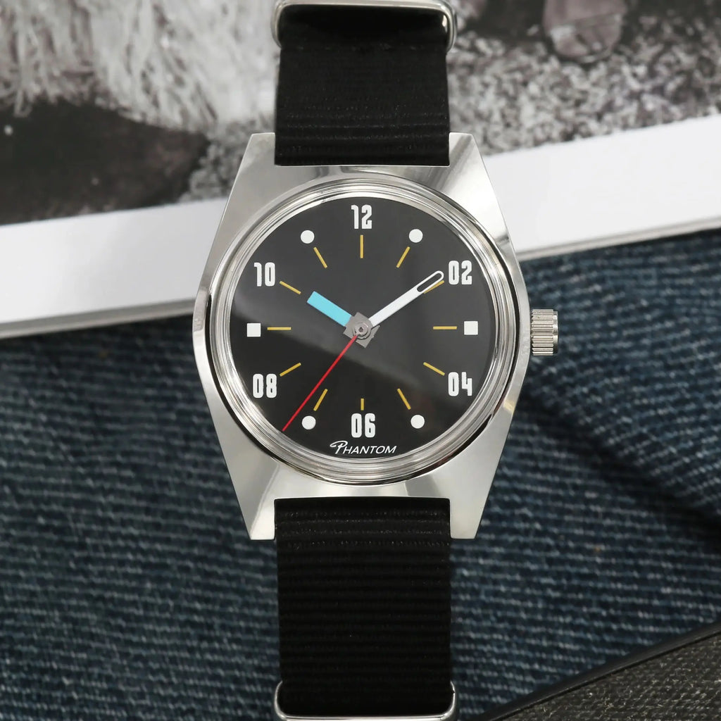 PHANTOM men’s Hand-Wind Mechanical Watch 7120 Waterproof Bauhaus Design Watch for Men wholesale