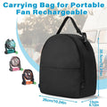 Outdoor Hiking Supplies Storage Bag Anti-Drop Cooling Fan Storage Case Multipurpose Electronics Organizer Sunscreen Portable Bag