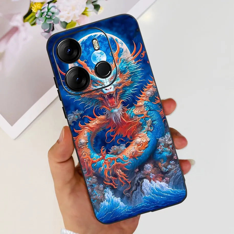 For Tecno Pop 7 Pro Pop7 Case Fashion Marble Soft Silicone Matte Coque For Tecno Spark Go 2023 Funda Pop7Pro BF6 BF7 BF7h Bumper