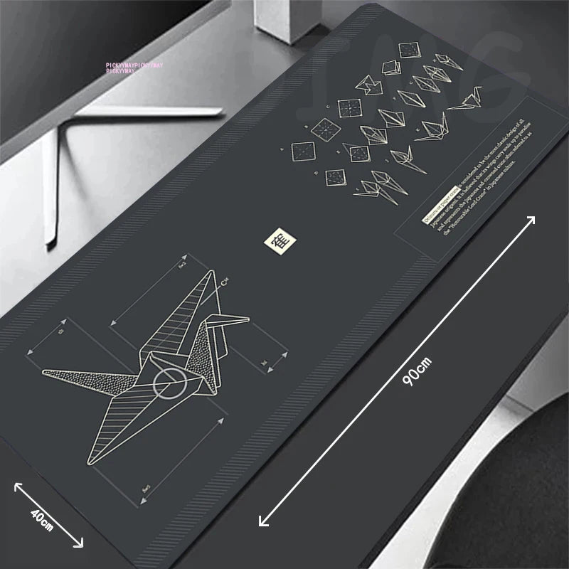 Paper Crane Large Mousepad Gamer Mousepads Keyboard Mat Desk Rug Waterproof Pc HD Desk Mats Company Mouse Pad For Gift