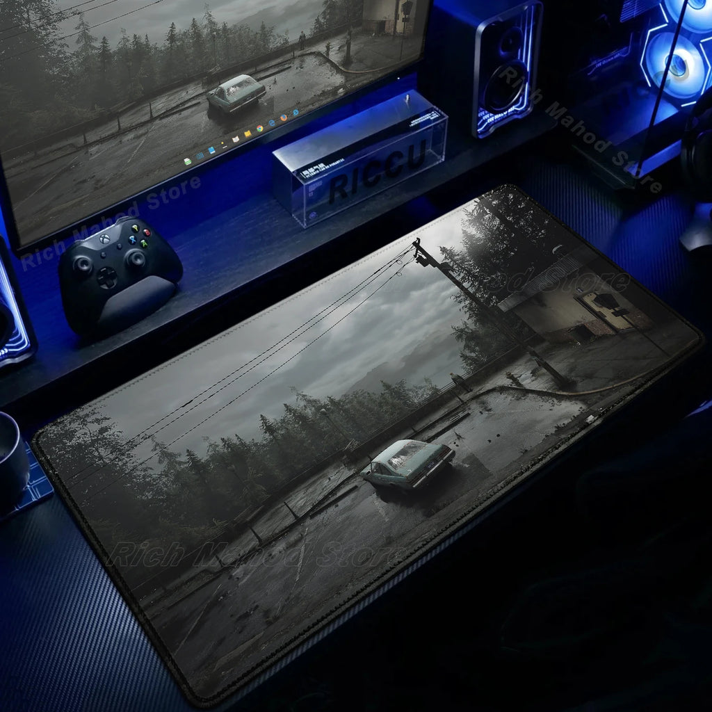 Game S_silent Hill Mouse Pad Large Gaming Extended Mat Gamer PC Mousepad Compute Keyboard Mousemat XXL Carpet Laptop accessories