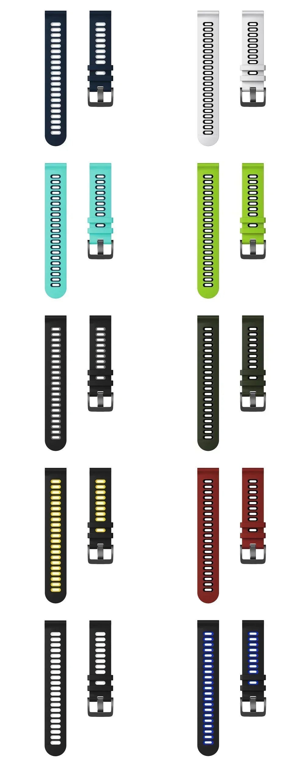 Silicone Breathable Band For Fossil gen 6 44mm Gen6 5 5e/Gen 5 LTE 45mm Strap Bracelet Replacement 20mm 22mm Sports Accessorie