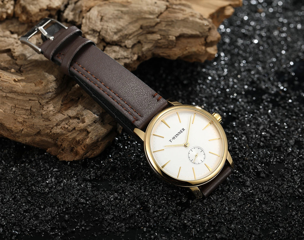 WINNER Official Original Replica Watch Thin Mechanical Watches for men Waterproof Elegant Fashion Classics wristwatch Clock