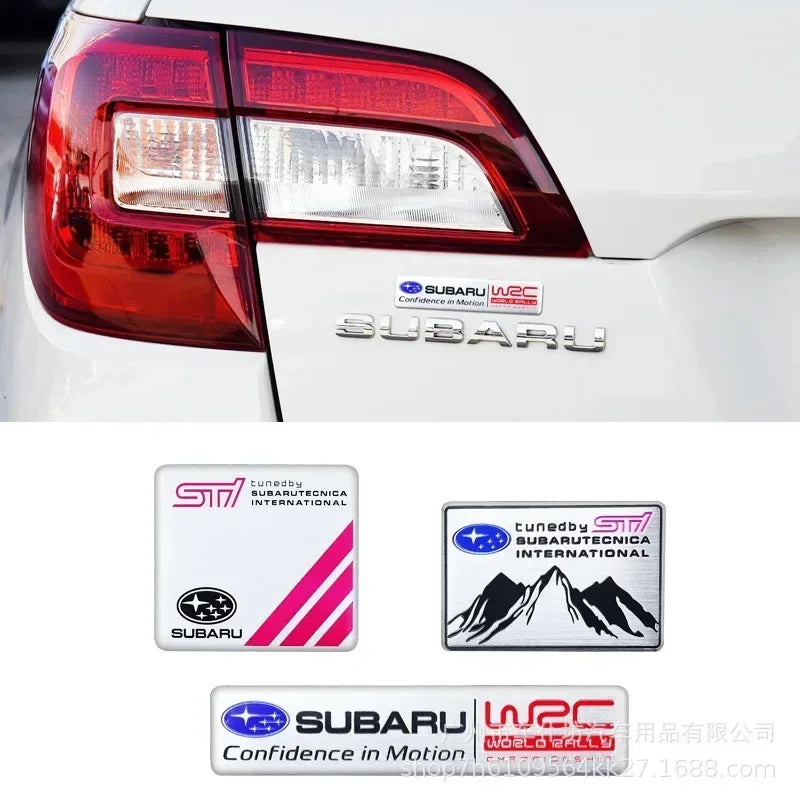 1pc Car Styling Side Fender  Rear Trunk Sticker Decals for Subaru STI  Outback Impreza Legacy WRX XV Forester Ascent Accessories