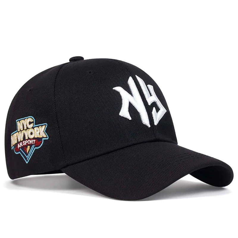 Unisex Letter NG Embroidery Side NYC NEW WORK Baseball Caps Spring and Autumn Outdoor Adjustable Casual Hats Sunscreen Hat