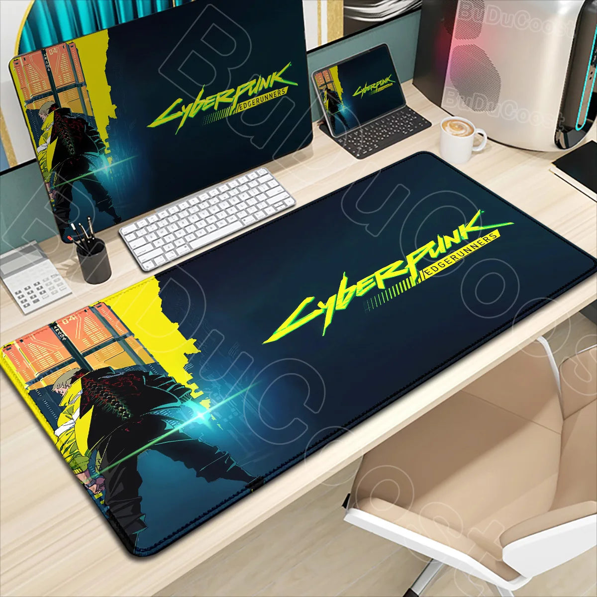 HD Printing New Wallpaper C_cyberpunk E_edgerunners Mouse Pad Non-slip Mousepad Computer Gamer LockEdge Desk Mat PC Keyboard Mat