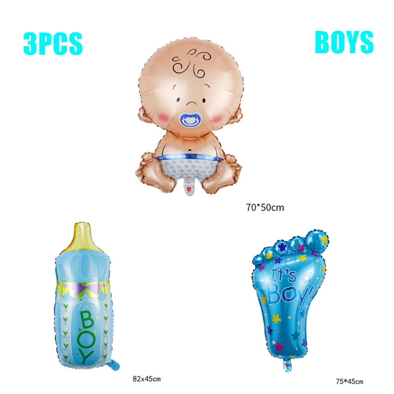 Baby Shower Boy or Girl Balloons Gender Reveal Party Decorations  Baby Boy Shower Decor