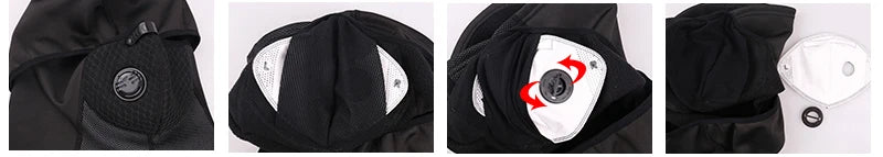 X-TIGER Winter Cycling Mask Thermal Fleece Windproof Cycling Face Mask Keep Warm Balaclava Skiing Mask Headwear