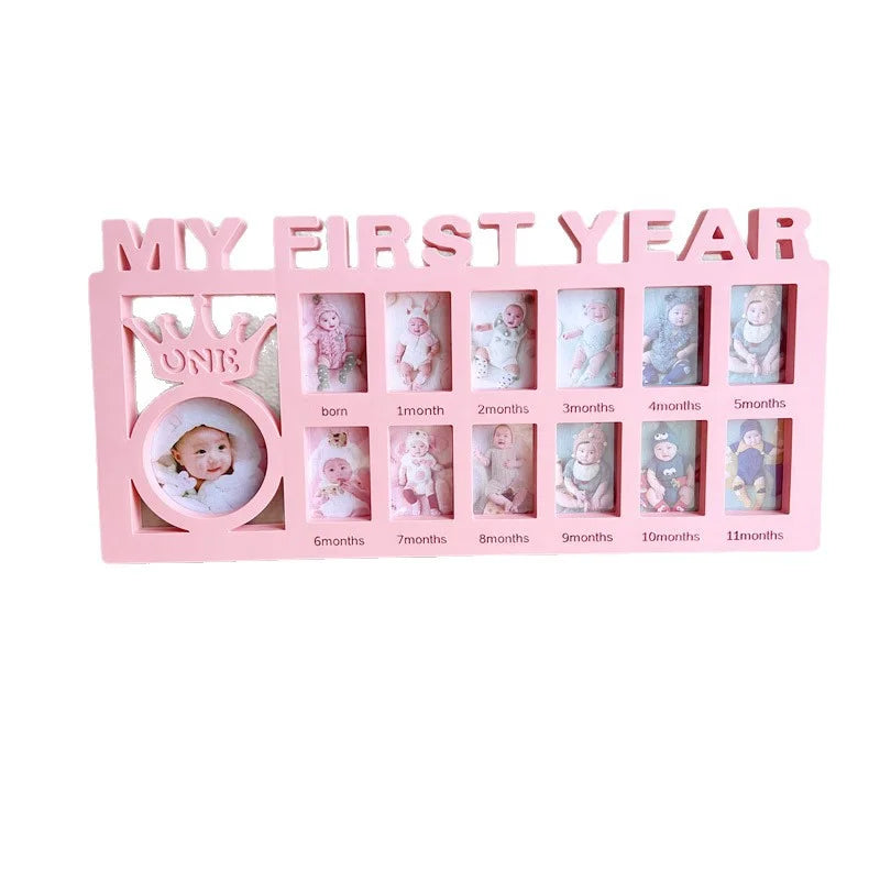 Baby Month Milestone Frame, Hanging or Standing, Newborn Photo Prop, 1st Birthday Party Decor, Gift & Self-Use