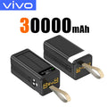 VIVO 500000mAh Solar Power Bank High-capacity Built-in 4 Cables External Battery LED Light PowerBank for iPhone Samsung