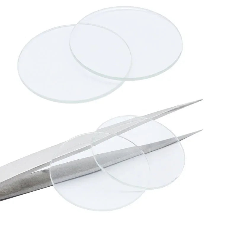 Double Dome 2.5mm Round Mineral Watch Crystal 30mm to 38.5mm Quartz Mechanical Replacement Watch Glass Lens Watch Repair Tools