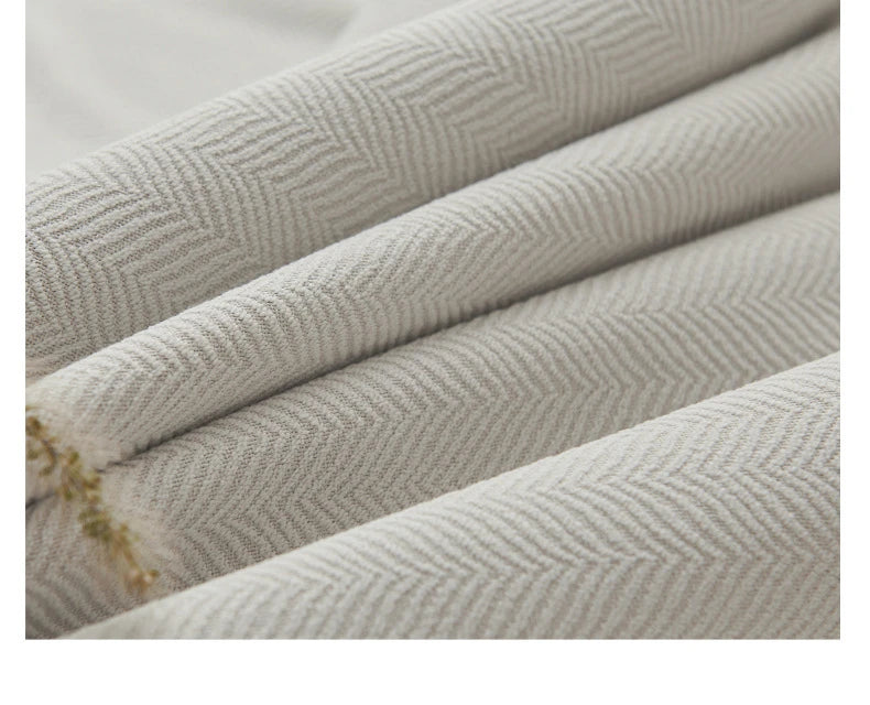 2025 new thickened French light luxury cream curtain cloth solid color bedroom living room full blackout sunscreen cotton linen