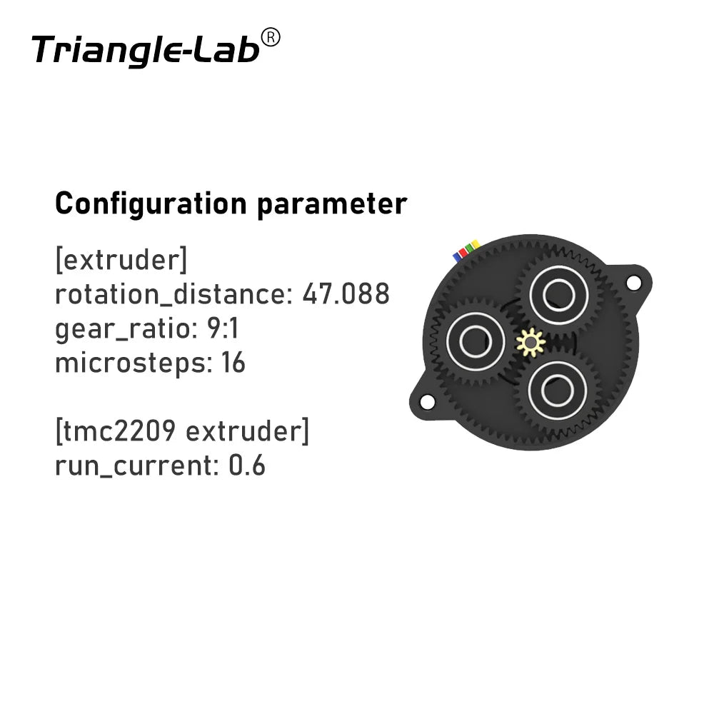 Trianglelab REVC LDO Galileo 2 Extruder 9: 1 tooth ratio directly drive extruder for VORON stealthburner afterburner