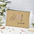 Stethoscope Nurse Custom Name Canvas Bag Organizer Travel Storage Medicine Bags Perfume Lipstick Pouch Personalized Gift Nurses