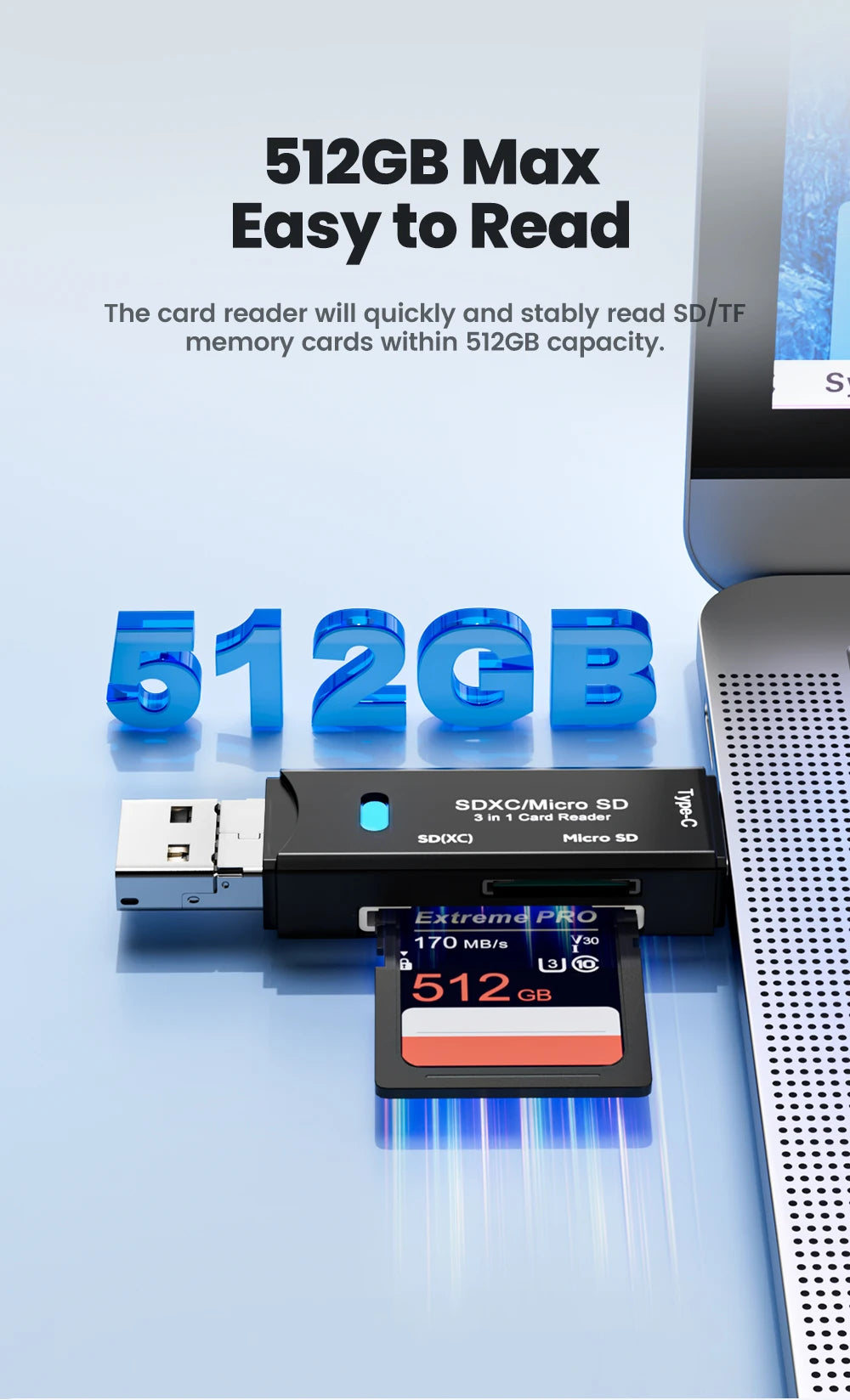 Olaf 5 In 1 Card Reader Otg Type C Micro Sd Card Reader Flash Drive Smart Memory Card Reader Usb 2.0 Tf Cf Cardreader Adapter