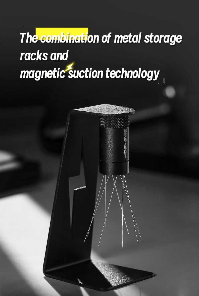 MHW-3BOMBER Espresso Distribution Tool Coffee WDT Adjustable Needles Stirrer with Magnetic Rack Professional Barista Accessories