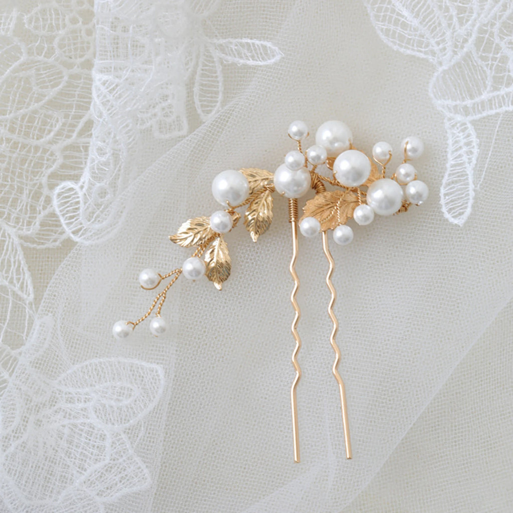 Wedding Hairpins U Shape Pearl Hair Clips Accessories for Women Head Ornaments Jewelry Bridal Headpiece Hairstyle Design Tools